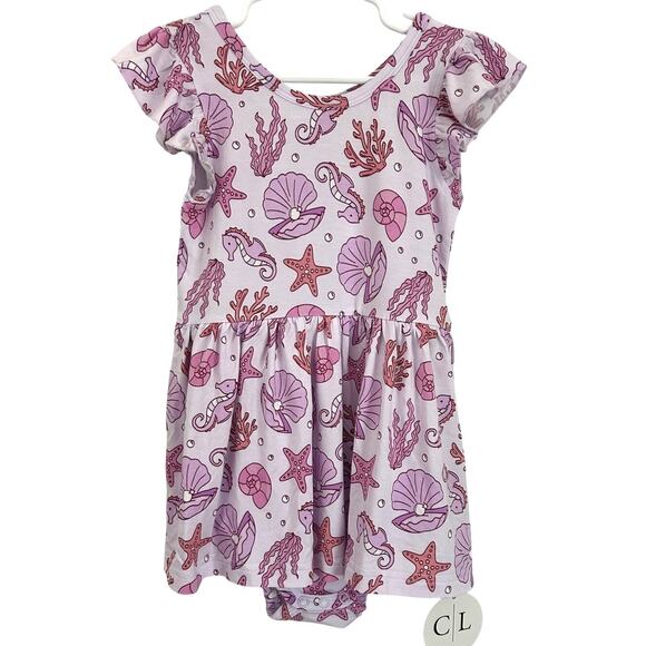 Caden Lane Sleeveless Twirl Bodysuit | Tiny Tides Pink NWT 18-24 months - Picture 1 of 6